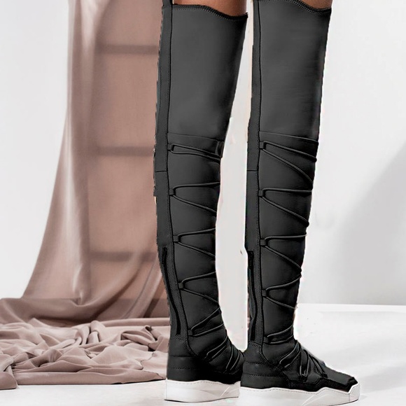 sneaker over the knee boots